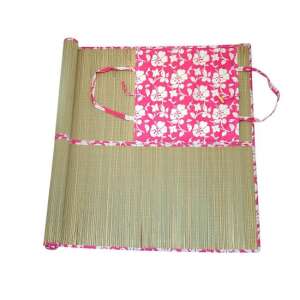 Strend Pro strandtakaró virágmintával, rózsaszín és fehér, szállító fogantyúval, 180x70 cm - Strandcikk