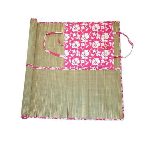 Strend Pro strandtakaró virágmintával, rózsaszín és fehér, szállító fogantyúval, 180x70 cm