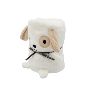 Gift Design Plush Puppy Blanket - Rolled up view - Blanket