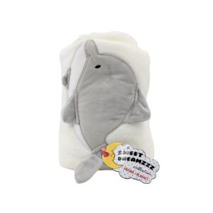Gift Design Delfines Plüschdecke, 114x76,5 cm, Delfin Motiv - Bettwäsche