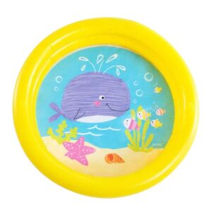 Intex Inflatable Baby Pool - 61x15cm - Yellow with Sea Animal Design - Pool and Beach Toy