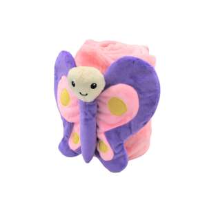 Plush Blanket with Butterfly Character 90687795 - Blanket