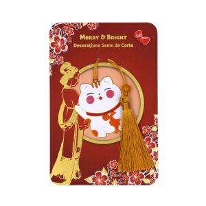 Decorațiune semn carte pisică Feng Shui Zen