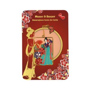 Lady Bookmark Decoration with Zen Flowers 131509897 - Book