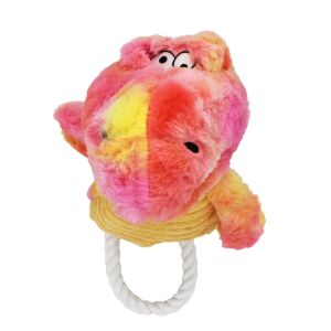 Rosa Dinosaurierspielzeug mit Geräuschen für Hunde