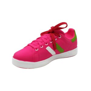 Dog Toy Shoe, Pink with Red Laces and Squeaker - Dog Toy