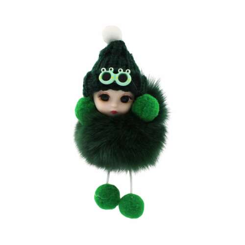 Dark Green Keyring, Baby Pattern