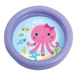 Intex Lilac Inflatable Baby Pool with Octopus Design, 61x15cm - Pool and Beach Toy