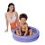 Child playing in Intex Lilac Inflatable Baby Pool with adult supervision