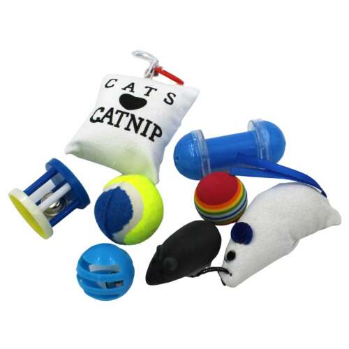 Set albastru 8 piese pentru pisici 90688178