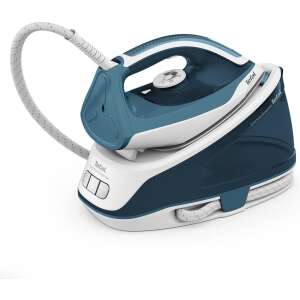 Tefal SV6115E0 Express Essential gőzállomás, kék és fehér színben, ferde nézetből - Gőzállomás