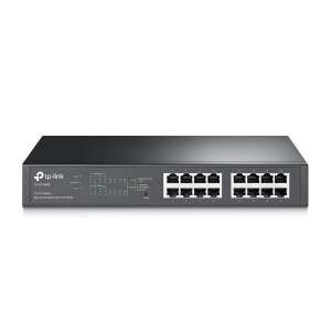TP-Link Switch Easy Smart PoE, TL-SG1016PE JetStream™ (16 port 1Gbps; 8 af/at PoE port; 110W; fém, rackbe szerelhető 90698840 