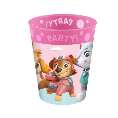 Paw Patrol Skye műanyag pohár, 250ml, rózsaszín, gyerekpohár, ivópohár, partipohár - Gyerek pohár
