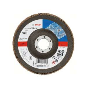 Tarcza szlifierska Bosch X431 Standard for Metal, 125 mm, ziarno P120, do metalu - Papier ścierny