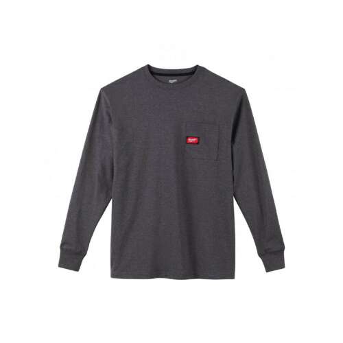Milwaukee WORKSKIN Graues Langarm-T-Shirt