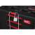Milwaukee PACKOUT 4-drawer storage box with padlock, black with red accents