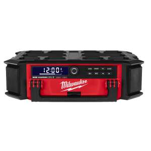 Radio și încărcător Milwaukee M18 PRCDAB+-0 PACKOUT, vedere frontală - Radiouri