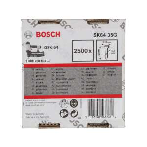 BOSCH SK64 35G szögező, 2500 szeggel - Kötőelem
