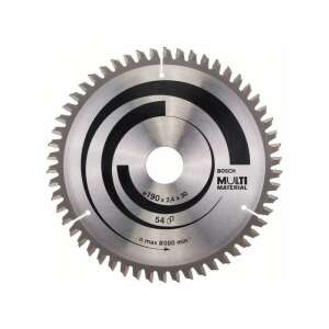 Discă de ferăstrău circular Bosch Multi Material, diametru 190 mm, 54 dinți, pentru tăierea lemnului, metalului, plasticului și altor materiale - Bosch Accesorii fierăstrău circular manual