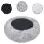 Springos 70cm Grey Plush Pet Bed - Material Details