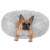 French bulldog relaxing in a gray Springos donut pet bed