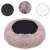 Springos donut bed, light brown color, 80 cm diameter, non-slip bottom, black non-slip bottom, white non-slip bottom