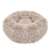 Springos donut bed, light brown color, 80 cm diameter, front view