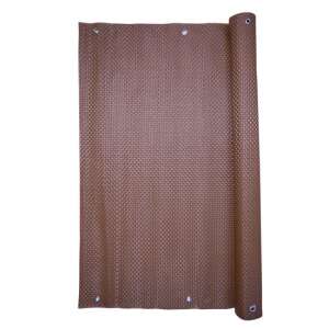 Brown HDPE privacy screen, 3x0.9m, UV resistant, for balcony, terrace, fence - Fence element