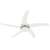 vidaXL mennyezeti ventilátor lámpával, fehér, 128 cm, 5 lapát, modern design