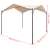 vidaXL Kerti Pavilon - Acél, 4x4m, Bézs 45756431