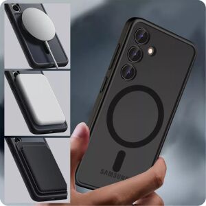 Tech-Protect Samsung Galaxy S24 MagSafe case with wireless charging and card holder - Tech-Protect