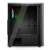 Carcasă PC NJOY ANIL, negru, cu ventilator RGB și panou lateral din sticlă călită, vedere din interior