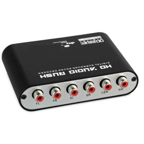 HD Audio Rush 5.1 csatornás digitális audio dekóder, fekete