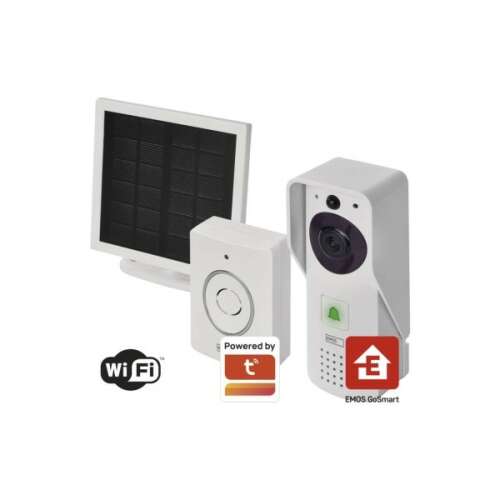 GoSmart Bezdrôtový batériový videointerkom IP-09D s wifi a solárnym panelom H4030 8592920117545