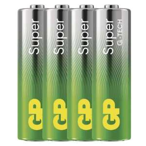 GP Super Alkaline AA batteries, 4 pack - Batteries & Accumulator