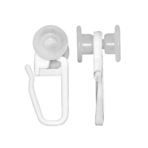 Függönytartó horog műanyag nagy görgős (20 db) 3973215 131712990 - JKH