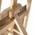 Wooden artist easel canvas support detail