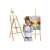 Wooden easel with adjustable height and angle, foldable and portable, 170 cm, perfect for artists of all levels