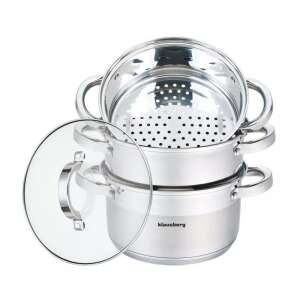 DAMPFTOPF KLAUSBERG 4-TLG. 18cm KB-7136 90774716 - Klausberg