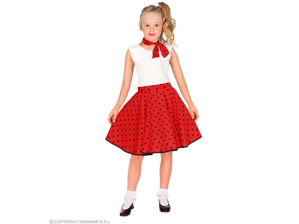 50-es évek Pöttyös Ruha - Lány Jelmez
