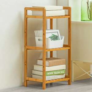 Bamboo shelf for bathroom or kitchen, 3 tier, 70x25x35cm, BAM04-70 - Bathroom shelf unit