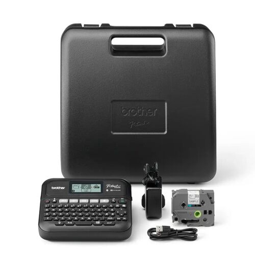 Brother PT-D460BTVP Label Maker kit with case, adapter, and tape