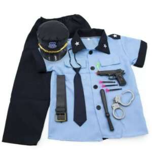 Gyerek Rendőr Jelmez - Farsangi - S (90-110 cm)