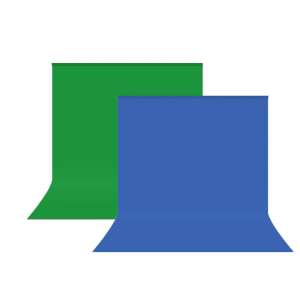 Zöld és kék fotóstúdió háttér, Hakutatz 150cm x 190cm - Stúdió háttér