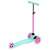 Kidwell Uno three-wheeled scooter with LED wheels, pink and mint color, side view