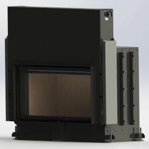 A-Caminetti FLAT 90x50 ECO wood-burning fireplace, 14 kW, 80% efficiency - Fireplace & Stove
