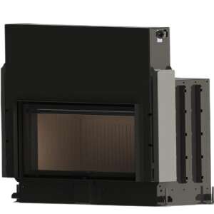 A-Caminetti FLAT 110x50 ECO Fireplace/Fireplace for wood/briquettes, nominal power 16 kW, efficiency 80%, excellent quality, recently released product!