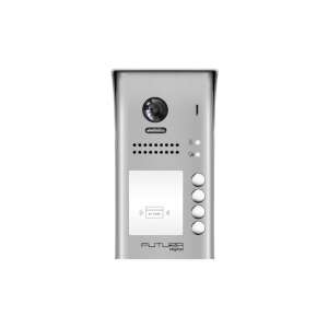 FUTURA VDT-607/ID/S4 Interfon video color cu 4 apartamente cu cititor de carduri de proximitate, cameră de 2.0 MP, unghi de vizualizare de 170 de grade - Sisteme de deschidere a porților