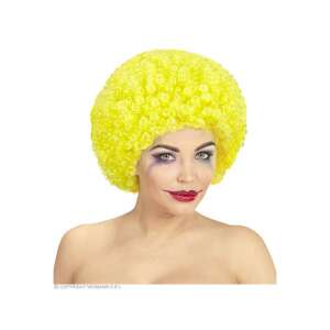 Sárga göndör bohóc paróka nőknek, jelmez kiegészítő - Widmann