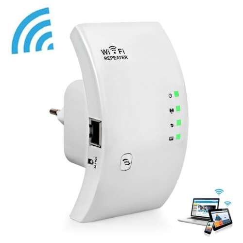 Konnektoros Wifi jelerősítő, H300 Wireless Extender, biely Wi-Fi zosilňovač, rozšírenie Wi-Fi signálu, Wi-Fi zosilňovač do zásuvky